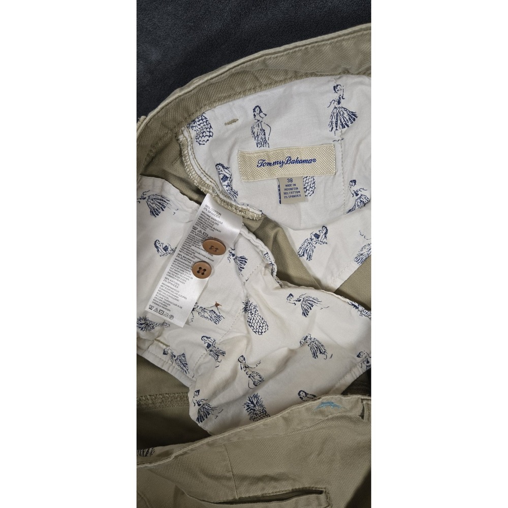 Tommy Bahama Shorts Mens 38 Khaki Fine Corduroy Stretch Cotton Tan Flat 0028 - Picture 6 of 8